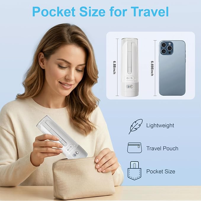 Electric Portable Bidet for Bathroom & Home Daily Use, White