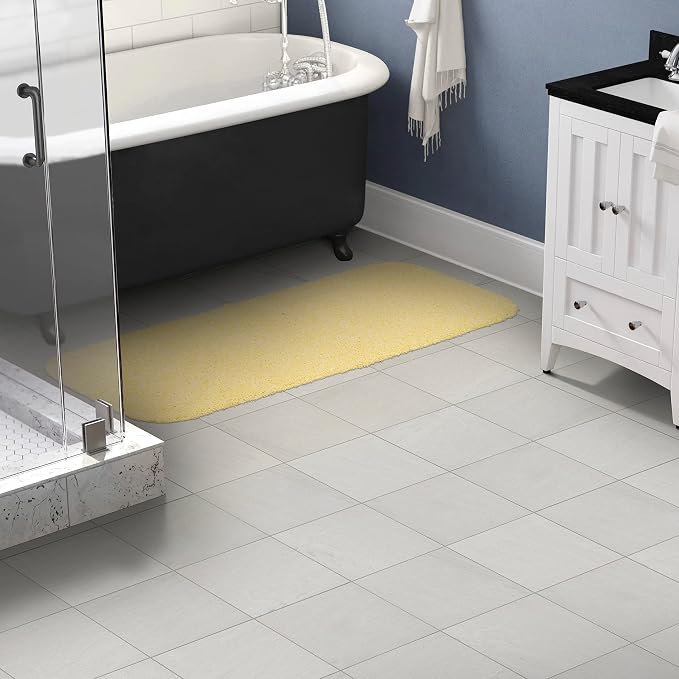 Garland Rug Jazz Nylon Washable 22 in. x 60 in. Rubber Ducky Yellow Bath Rug Soft, Absorbent, and Stylish for Your Bathroom