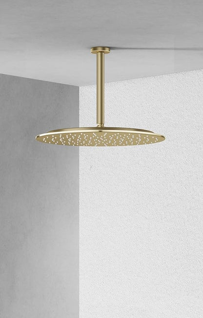 VBFF-Shower Head,rain shower head, 16 inch- Round Shower Head, 1.8 GPM Flow Rate, rainfall showerhead,VBFF14 (Brushed Gold)