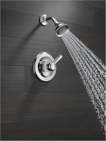 Delta Lahara 14 Series 5-Setting Shower Faucet Set, Chrome Shower Head and Handle Set, Valve Trim Kit, Chrome T14238 (Valve Not Included)