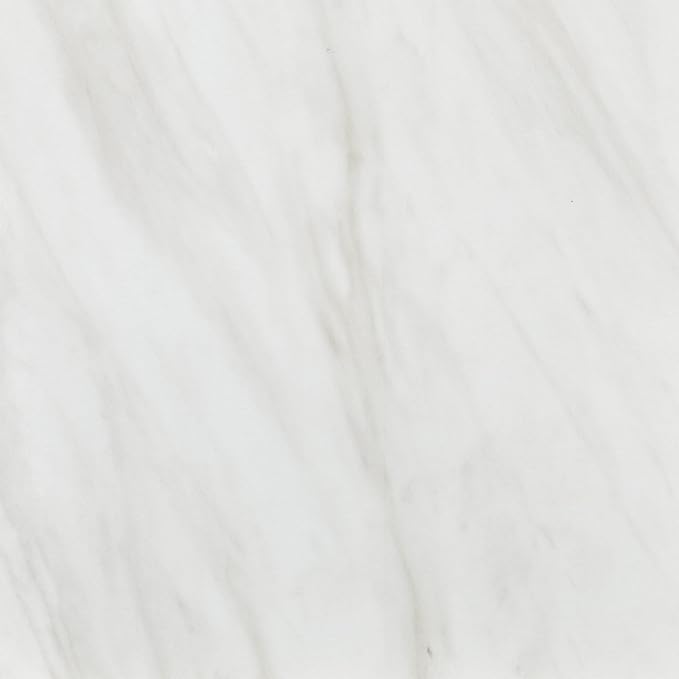 Daltile Perpetuo 24" x 24" Marble Look Porcelain Floor Tile in Polished Timeless White for Kitchen, Bathroom, Living Room Floors | (4 PC Per Carton) (15.2 SQFT Per Carton)