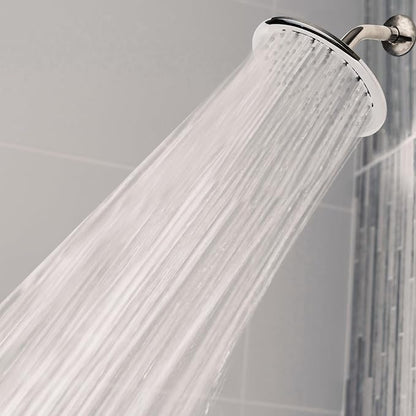 Niagara Conservation N9520CH Rainfall Spa 1-Spray with 2 GPM 8-in. Wall Mount Adjustable Fixed Shower Head in Chrome, 1-Pack | Bathroom Shower Head Sprayer with Pressure Compensation