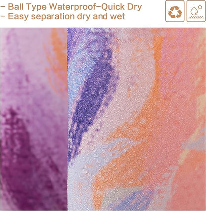 Oil Painting Tree Shower Curtain, Colored Seasons Tree Shower Curtain for Bathroom with 12 Hooks Polyester Fabric Washable Shower Curtain Set Home Office Farmhouse Decor Bath Curtain | 72x72 inch Shower Curtains for Bathroom Polyester Fabric Waterproof...