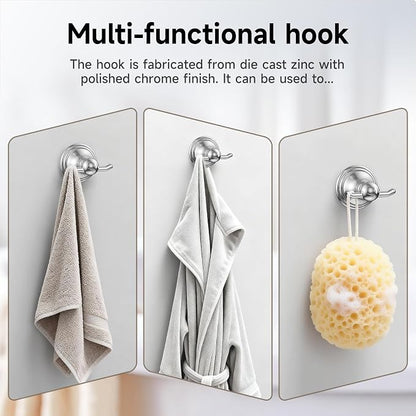 Formosa Design Hardware Classic 4-Piece Bathroom Accessories Set, 24-inch Towel Bar, Toilet Paper Holder, Towel Ring, and Robe Hook, Durable Zinc Alloy & Stainless Steel, (Polished Chrome Finish)