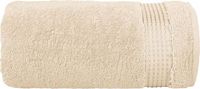 Elegant Comfort Premium Super Soft Highly Absorbent 1 Piece Oversized Bath Sheet - 40" x 80" inch, Luxurious Hotel Spa Quality 100% Turkish Cotton Extra Large Bath Towels for Adults, Ivory
