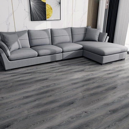 52 Sq.Ft Lareko Peel & Stick Vinyl Flooring Roll | 630" Length x 11.8" Wide Plank Floor, Waterproof Grey Oak Wood Grain Self-Adhesive Sheet ,Non-Slip,Easy DIY Home Decor