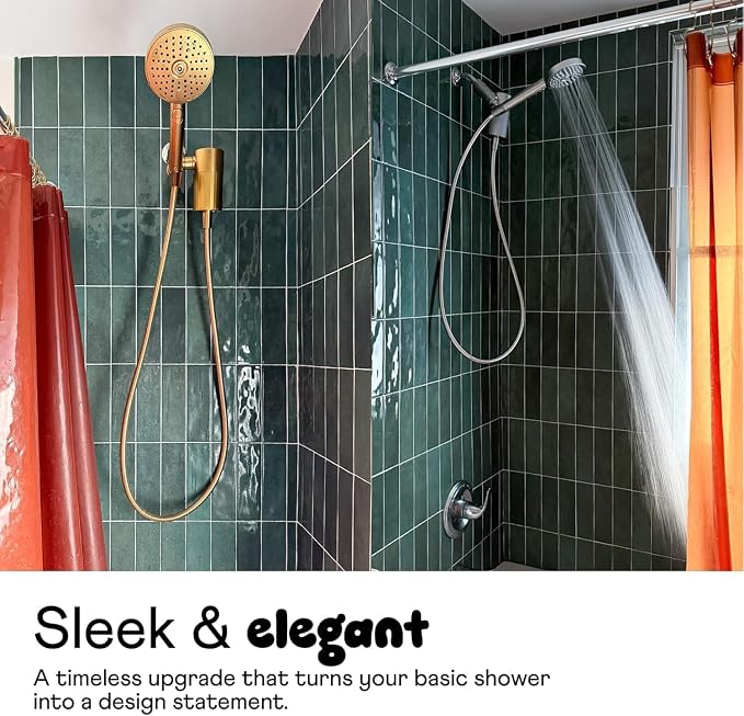 sproos! - Handheld Showerhead, High Performance Filtration, Lilac | Healthier Hair and Skin - DIY Installation - Renter Friendly - 3 Spray Functions - 70 Inch Hose - High Pressure Performance
