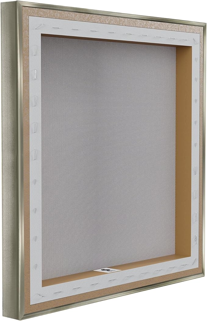 Blue Floral Bathroom Relax Scene, 17 x 17 Inch Canvas in Floater Frame | Stupell Industries · By Kim Allen · Ready to hang · Perfect for bath or laundry decor · Made in USA