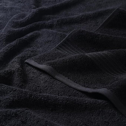 Superior Egyptian Cotton 10-Piece Face Towel Set , Small Towels For Facial, Spa, Quick Dry, Absorbent Towels, Bathroom Accessories, Guest Bath, Home Essentials, Washcloth, Airbnb, Black