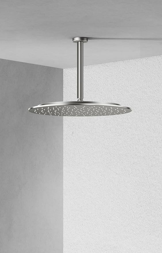 VBFF-Shower Head,rain shower head, 16 inch- Round Shower Head, 1.8 GPM Flow Rate, rainfall showerhead,VBFF14 (Brushed Nickel)
