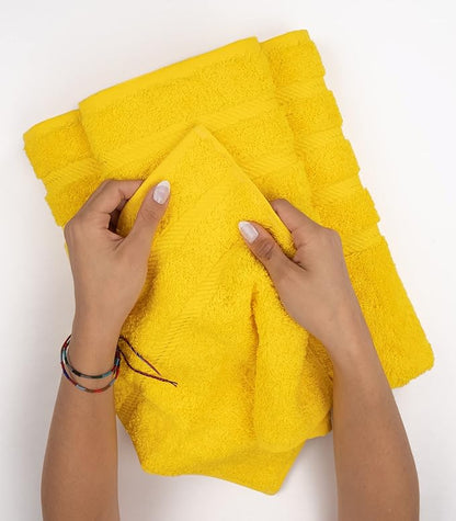 American Soft Linen 35x70 Jumbo Large Bath Towel, 600 GSM 100% Cotton Turkish Bath Sheet, Oversized Luxury Bath Towel for Bathroom Beach and Pool, Yellow