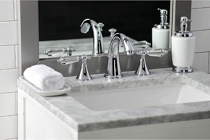 Aqua Eden KS2971WLL 8 in. Widespread Bathroom Faucet, Polished Chrome