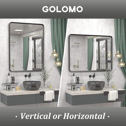 24x36 LED Bathroom Mirror with Lights | Dimmable, Backlit and Front Lighted Mirror, Anti-Fog, Shatterproof, Memory, ETL Listed (Horizontal/Vertical)