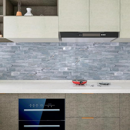 2026 New Upgrade Peel and Stick Backsplash Tile, Peel and Stick 11.34" X 11.57" Wall Tile for Kitchen, Bathroom, Fireplace, Laundry (Polished Marble Cyan, 20 Packs)
