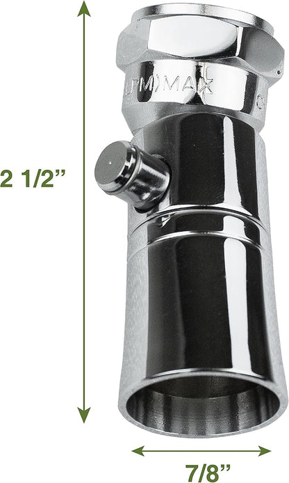 LDR Industries 520 1100CP-18 Water Saving Showerhead with Push Button Flow Control, Chrome Plated Brass
