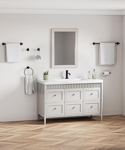 12 Pcs Matte Black Bathroom Hardware Accessories Set SUS304 Stainless Steel | Bath Towel Bar Set, Toilet Paper Holders, Towel Rings Racks, Robe Towel Hooks by HOMEMYSTIQUE