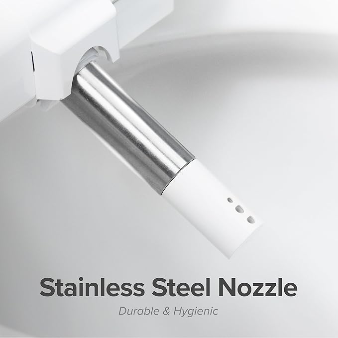 SmartBidet® SB-2600 Electric Smart Bidet™ Seat Unlimited Hot Water - Electronic Heated Toilet Seat with Warm Air Dryer and Temperature Controlled Wash Functions - Elongated