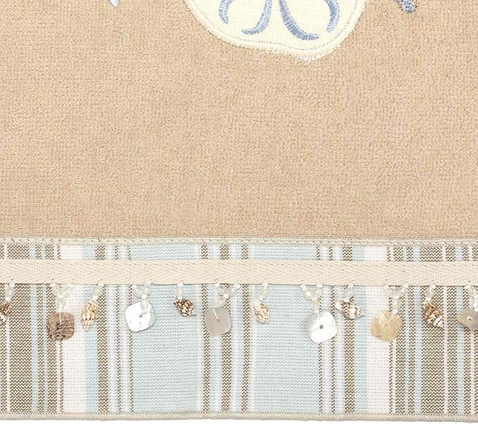 Avanti Linens - Hand Towel, Quick Dry, Soft & Absorbent Cotton Towel, Coastal Inspired Bathroom Accessories (By the Sea Collection, Rattan)