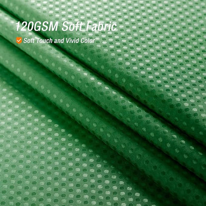 Emerald Green Ombre Fabric Shower Curtain for Bath Decor, 72 x 72 | Emerald Green Gradient Fabric Shower Curtain, Cloth-Textured Bathroom Curtains Shower Set, Water Repellent, Machine Washable