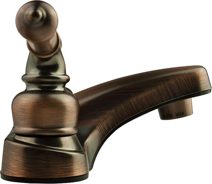 Dura Faucet DF-PL700C-ORB RV Two Handle Bathroom Faucet (Oil Rubbed Bronze) | RV two handle bathroom sink faucet for campers, trailers, and motorhomes.