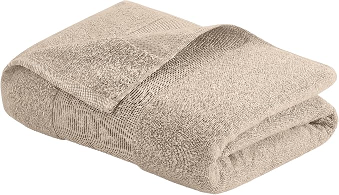 Modern Threads - Air Cloud 2-Pack 100% Zero-Twist Cotton Bath Sheet Set - Super Absorbent & Quick Dry - 500 GSM - Soft & Plush, Sand