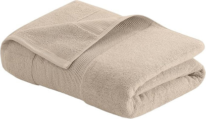 Modern Threads - Air Cloud 2-Pack 100% Zero-Twist Cotton Bath Sheet Set - Super Absorbent & Quick Dry - 500 GSM - Soft & Plush, Sand