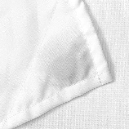N&Y HOME Fabric Shower Curtain Liner Extra Long 72 x 84 Inches with 2 Bottom Magnets, Hotel Quality, Washable, White Spa Bathroom Curtains with Grommets, 72x84 (Pack of 2)