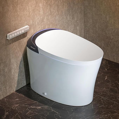 CANEST FC-001PRO Smart Toilet with Foam Shield, Toilet with Bidet Built in | Artistic Bidet Toilet with Powerful Flush, Auto Open/Close Lid, Advanced Hygiene System, ADA Comfort Height, Moving Dryer