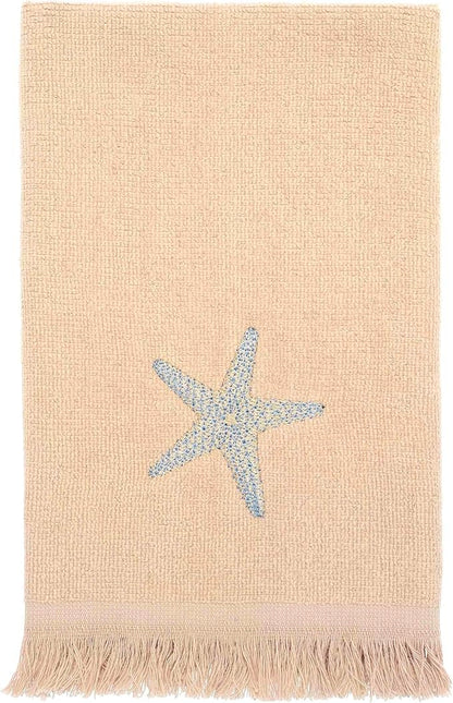Avanti Linens- Fingertip Towel, Soft & Absorbent Cotton Towel (By the Sea Collection, Rattan)