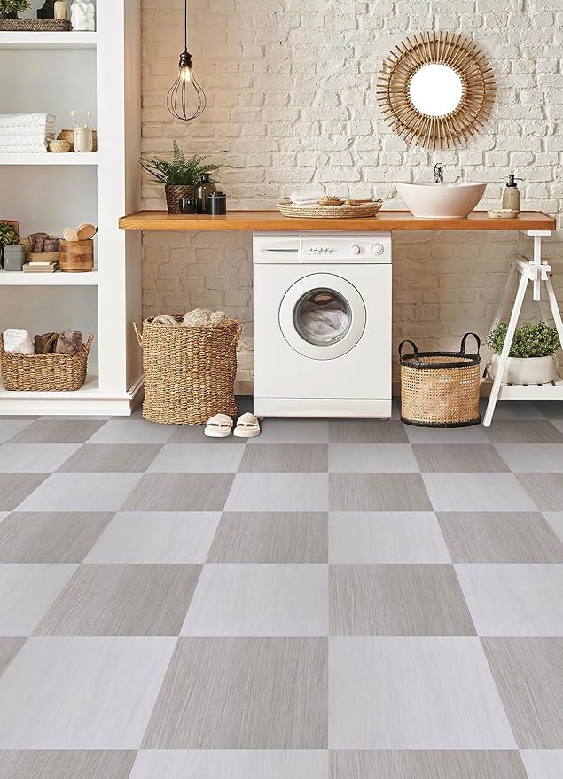 FloorPops 12-in by 12-in Kingsley Natural Peel and Stick Floor Tiles, FP5060