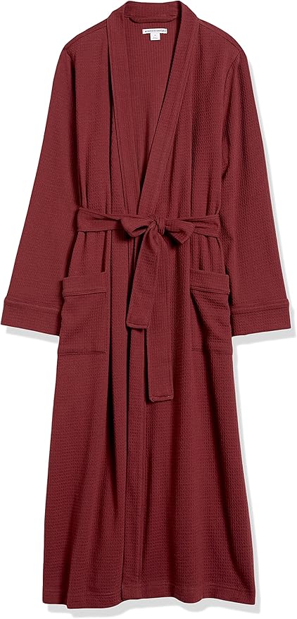 Amazon Essentials Women's Lightweight Waffle Full-Length Bath Robe (Available in Plus Size)