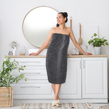 Utopia Towels Jumbo Bath Sheet 2 Piece, 600 GSM, 35 by 70 Inches, 100% Ring Spun Cotton, Absorbent and Quick Dry Extra Large Bath Towel, Grey