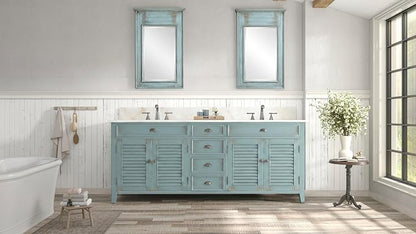 60” Cottage look Abbeville Bathroom Double Sink Bathroom Vanity CF88323-60BU