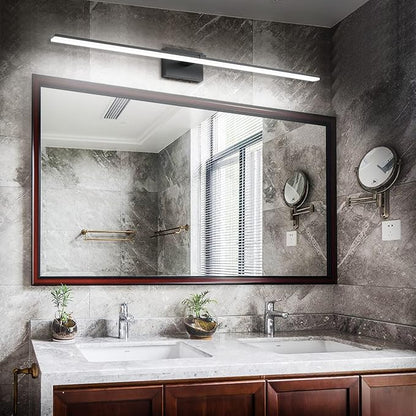 Black Bathroom Light Fixtures - 48 inch Modern Vanity Lights for Bath LED Bathroom Lights Over Mirror Dimmable Cool White Light