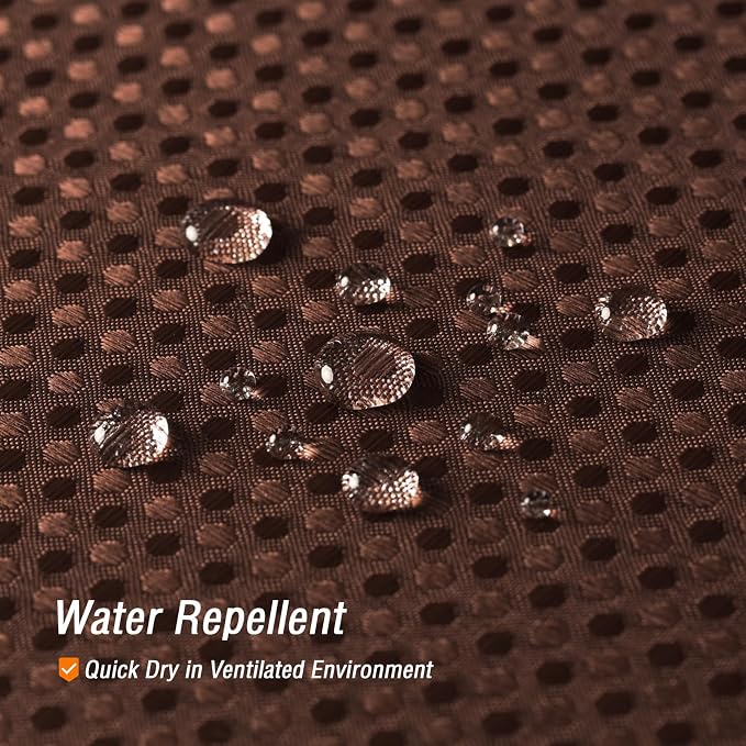 Small Stall Brown Fabric Shower Curtain, 36 x 72 | Narrow Half Cloth-Textured Shower Curtain for Bathroom, Water Repellent, Machine Washable
