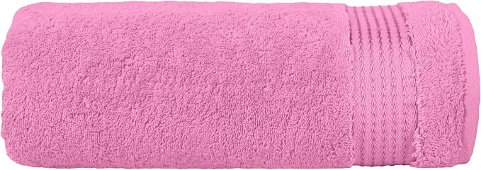 Elegant Comfort Premium Turkish Cotton 1 Piece Jumbo Bath Towel - 35 x 70 inch, Luxurious Hotel Spa Quality 100% Turkish Cotton Large Bath Towel - Highly Absorbent - Soft Bathroom Towel, Light Pink