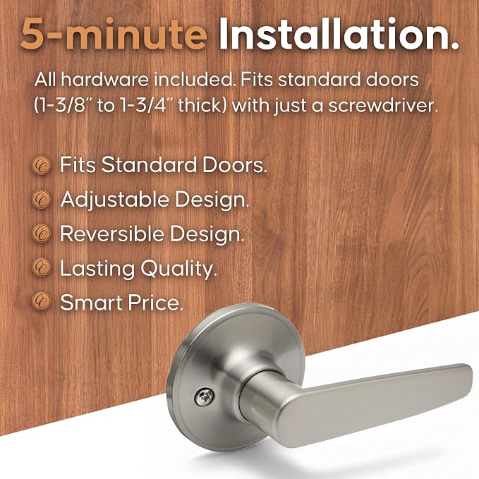 Copper Creek DL1290SS Daley Dummy Door Lever, Satin Stainless