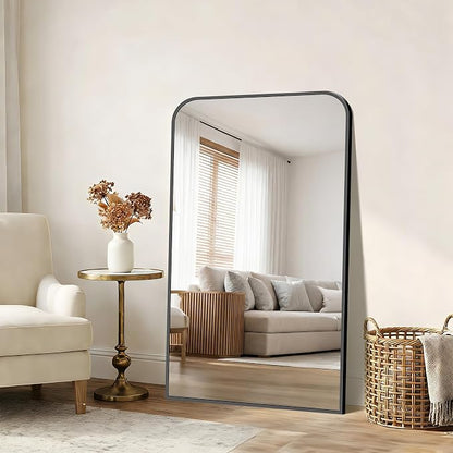 COFENY Bathroom Mirror, 30x50 inch Black Rectangle Wall Mounted Mirror with Thin Frame, Bathroom Vanity Mirrors for Over Sink, Entryway, Living Room, Bedroom