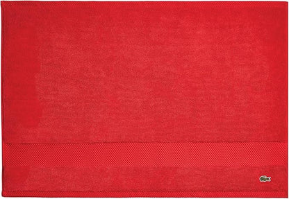 Lacoste Heritage 100% Supima Cotton Tub Mat, Formula One, 21" x 31" – Highly Absorbent & Quick Drying, Premium Super Soft Bath Towel, Bathroom Essential, Gift for All Occasions, Machine Washable