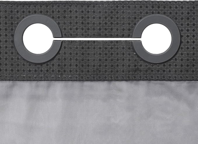 River Dream Waffle No Hook Shower Curtain with Liner,Graphite Grey,71x74 | Dotted Waffle,Snap-in Liner,Heavy Duty,Quick Dry,Mesh Top Window,With Bottom Magnets,Hotel-Grade,Washable,Standard Size