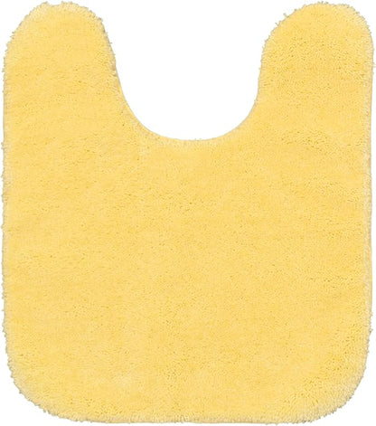 Garland Rug Traditional Nylon Washable Rubber Ducky Yellow 3 Piece Set - Lid, Contour, Bath Rug - Soft, Absorbent, and Stylish for Your Bathroom