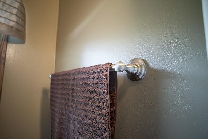 Design House 538330 Calisto 24-inch Wall-Mounted Towel Bar Satin Nickel