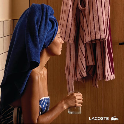 Lacoste Heritage 100% Supima Cotton Tub Mat, Aloe, 21" x 31" – Highly Absorbent & Quick Drying, Premium Super Soft Bath Towel, Bathroom Essential, Gift for All Occasions, Machine Washable