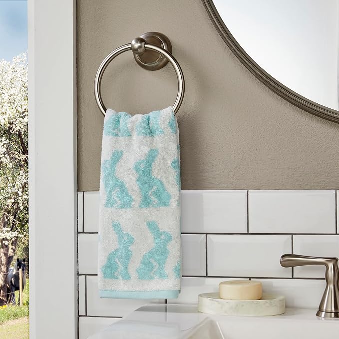 SKL Home Seasonal Jacquard Hand Towel Gift Set, 6 Count, Multicolored