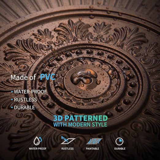 Art3d 12-Pack 2 x 2 ft Drop Ceiling Tiles for Interior Decor, Antique Copper