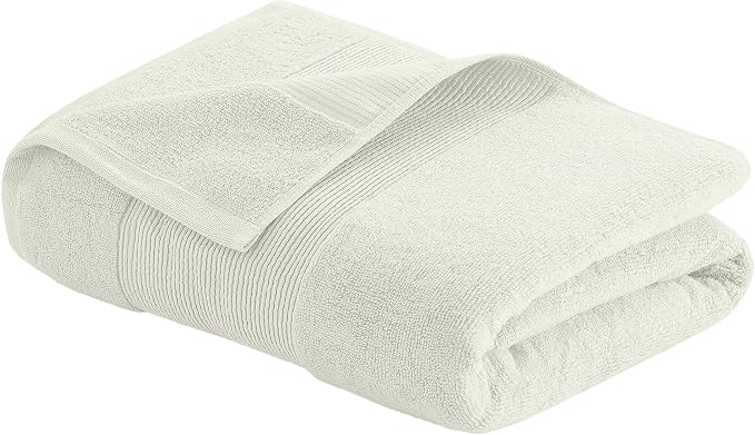 Modern Threads - Air Cloud 2-Pack 100% Zero-Twist Cotton Bath Sheet Set - Super Absorbent & Quick Dry - 500 GSM - Soft & Plush, Ivory