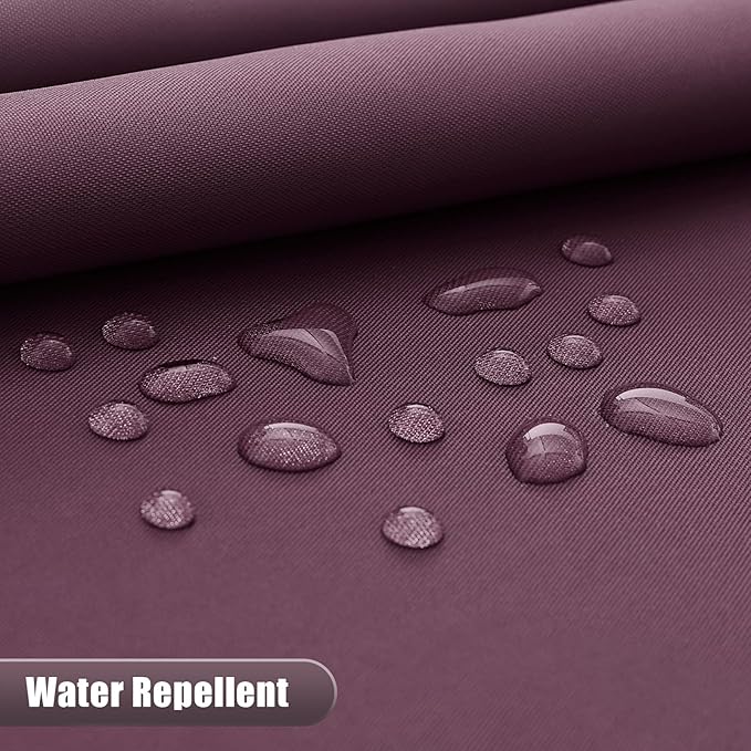 OLANLY Luxury Burgundy and White Ombre Shower Curtain Sets with 12 Hooks, Waterproof and Washable Decorative Shower Curtains for Bathroom, 72x72 Inches