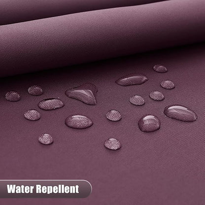 OLANLY Luxury Burgundy and White Ombre Shower Curtain Sets with 12 Hooks, Waterproof and Washable Decorative Shower Curtains for Bathroom, 72x72 Inches