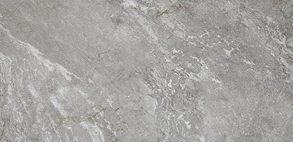 Daltile Perpetuo 12" X 24" Porcelain Marble Look Floor Tile in Polished Eternal Grey (9 pieces per carton) (17.01 sqft per carton)