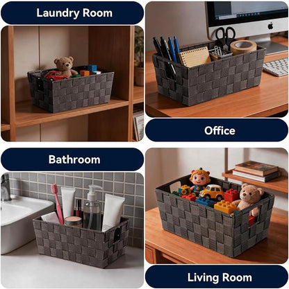 Whitmor Woven Strap Small Storage Tote - Espresso (6581-2712-ESPR)